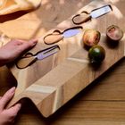 Homla, Nevado, deska, do serwowania z 3 nożykami, 48-20 cm