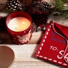 Homla, Padi, świeca zapachowa, z reniferem, czerwona, 300 g, 872230