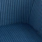 Homla, Pema, krzesło sztruksowe, granatowe, 56-60-82 cm