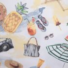 Homla, Playa, pościel, z mikrofibry dwustronna w wakacyjny wzór, 140-200 cm