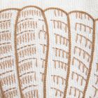 Homla, Prem, poszewka, z haftowaną muszlą i sztruksową lamówką, 45-45 cm