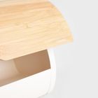 Homla, Rakel, chlebak, zaokrąglany śmietankowy, 38-25-21 cm, 747687