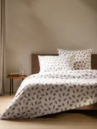 Homla, Ramoscelli, pościel, biała w świąteczny nadruk, 200-220 cm