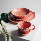 Homla, Rasset, talerz, deserowy z kwiatem różowy, 20 cm
