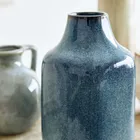 Homla, Rufus, wazon, ceramiczny granatowy, 14-14-22 cm, 888590