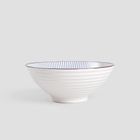 Homla, Salado, zestaw do ramen w paski z brązowym rantem, 21 cm