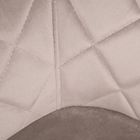 Homla, Shelton, krzesło, welurowe beżowe, 56-60-84 cm