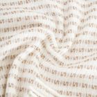 Homla, Sorbo, koc, z frędzlami i strukturalnym beżowym wzorem, 150-200 cm