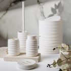 Homla, Torus, dozownik, z tłoczeniem, biały, 8,2-8,2-17 cm