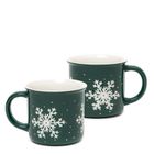 Homla, Trinkie, kubek, zielony ze śnieżynką, 0,36l, 2 szt.