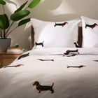 Homla, Winnie, pościel bawełniana, w jamniki, 160-200 cm, 701832