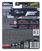 Hot Wheels, Szybcy i wściekli, Koenigsegg CCXR, pojazd, 1:64, JBL88