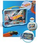 Hot Wheels, walizka na samochodziki z podświetlanym logo