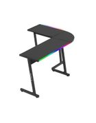 Huzaro, Hero 6.0, biurko gamingowe, RGB, czarne