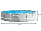 Intex, basen ogrodowy stelażowy, zestaw 12w1, 457-107 cm