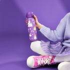 ION8, Księżniczki, bidon stalowy z ustnikiem, fioletowy, 600 ml