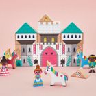 Janod, Cross Roads, Zaczarowane królestwo, zestaw klocków i figurek, 37 elementów