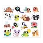 Janod, duże naklejki, zwierzęta w ogrodzie, 100 szt.