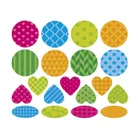 Janod, Figury geometryczne, duże naklejki na arkuszach, 150 szt.