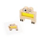 Janod, klocki drewniane, kolorowe, przeźroczyste, sensoryczne