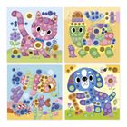 Janod, My arts & crafts, Zwierzęta, piankowe naklejki, multizestaw kreatywny