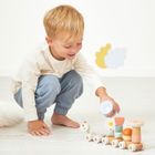 Janod, Sweet Cocoon, Ślimak, magnetyczny pociąg z klockami i grzechotką do ciągnięcia