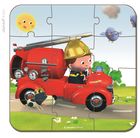 Janod, Wóz strażacki Jacka, puzzle 4w1