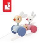 Janod, zajączki drewniane do ciągnięcia