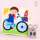 Jolly Designs. Mój rower. Książeczka sensoryczno-maniuplacyjna