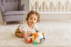 JollyBaby, Farma, sensoryczna piłeczka z grzechotką i gryzakiem