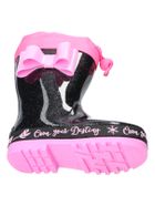 Kalosze dziewczęce, czarne, American Club