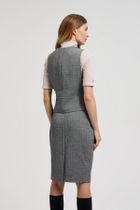 Kamizelka damska, szara, Moodo