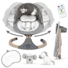 Kidwell, Luxi, bujaczek leżaczek 2w1, elektryczny, dark melange, wooden