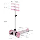 Kidwell, Uno, hulajnoga 3-kołowa LED, balansowa, puppy