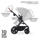 Kinderkraft, A-Tour, Mink, wózek wielofunkcyjny, 3w1, Light Grey