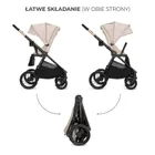 Kinderkraft, Bizuu, Nea 2, wózek wielofunkcyjny, 2w1, Dune Whisper