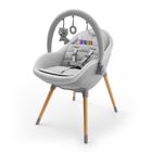 Kinderkraft, Fini Up, krzesełko do karmienia, 2w1, szary