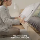 Kinderkraft, Guard and Dream, barierka do łóżka, light grey