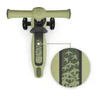 Kinderkraft, Halley 2, hulajnoga 3-kołowa, balansowa 2w1, LED, Grassland Green