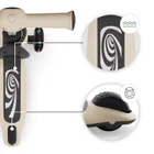 Kinderkraft, Halley 2, hulajnoga 3-kołowa, balansowa 2w1, LED, Stone White