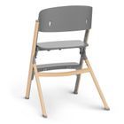 Kinderkraft, Igee, krzesełko do karmienia, Wood + bujaczek Calmee Grey