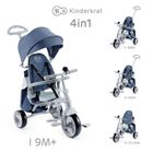 Kinderkraft, Jazz, rowerek trójkołowy, Denim