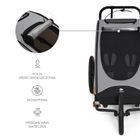 Kinderkraft, Nava, przyczepka rowerowa, wózek, sunny orange