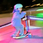 Kinderkraft, RAKET UP, hulajnoga 3-kołowa LED, 2w1, Pink