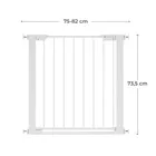 Kinderkraft, Safe Snap, bramka ochronna, biała