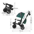 Kinderkraft, Spinstep 2 Plus, rowerek trójkołowy 6w1, Green