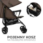 Kinderkraft, Tik, wózek spacerowy, velvet, Mocca