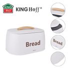 Kinghoff, chlebak, pojemnik na pieczywo, stalowy, biały, kh-1947