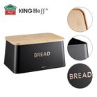 Kinghoff, chlebak z deską do krojenia, stalowy, KH-1948