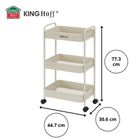 Kinghoff, mobilny barek, regał wielofunkcyjny, kh-1943